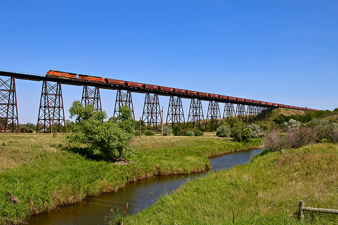 BNSF track and structures are ready. BNSF track and structures are ready.