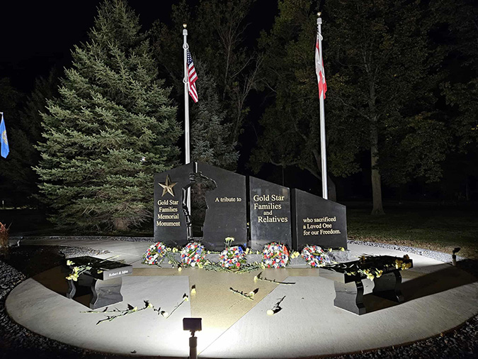 The memorial at night The memorial at night