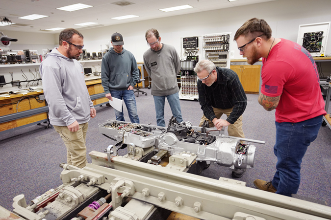 A signal instructor conducts a class at the TTC. A signal instructor conducts a class at the TTC.